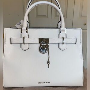 Michael Kors Hamilton Medium Leather Satchel